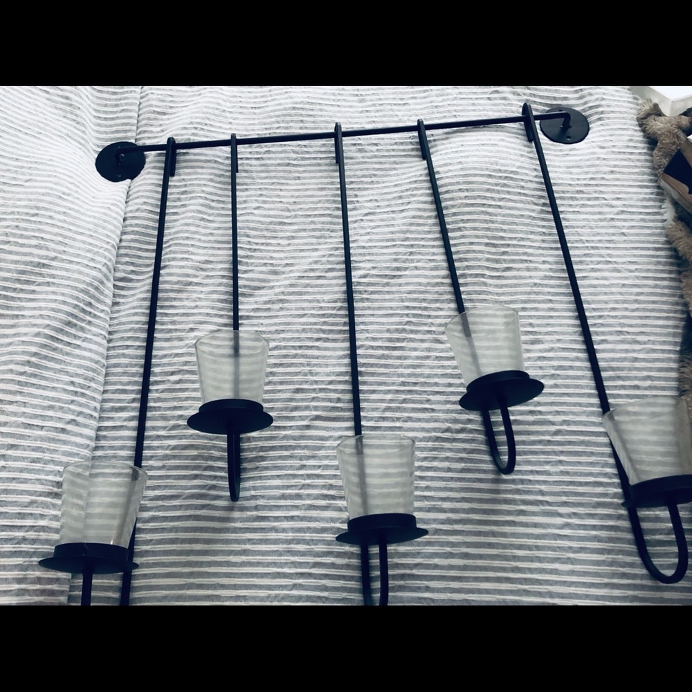 Metal Wall Candle Holder